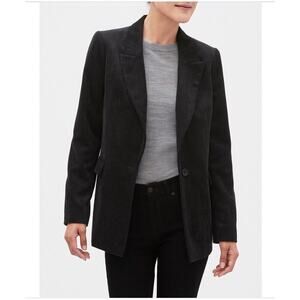 New with Tags Banana Republic Black Dark Academia Preppy Corduroy Blazer Size 12